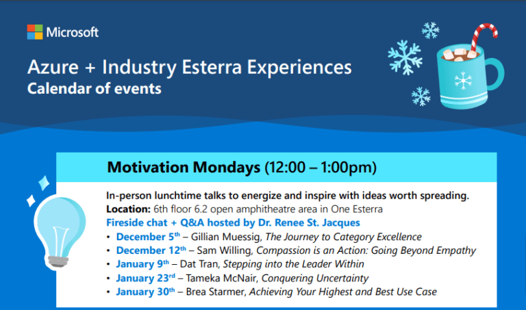 Azure + Industry Esterra Experiences Infographic